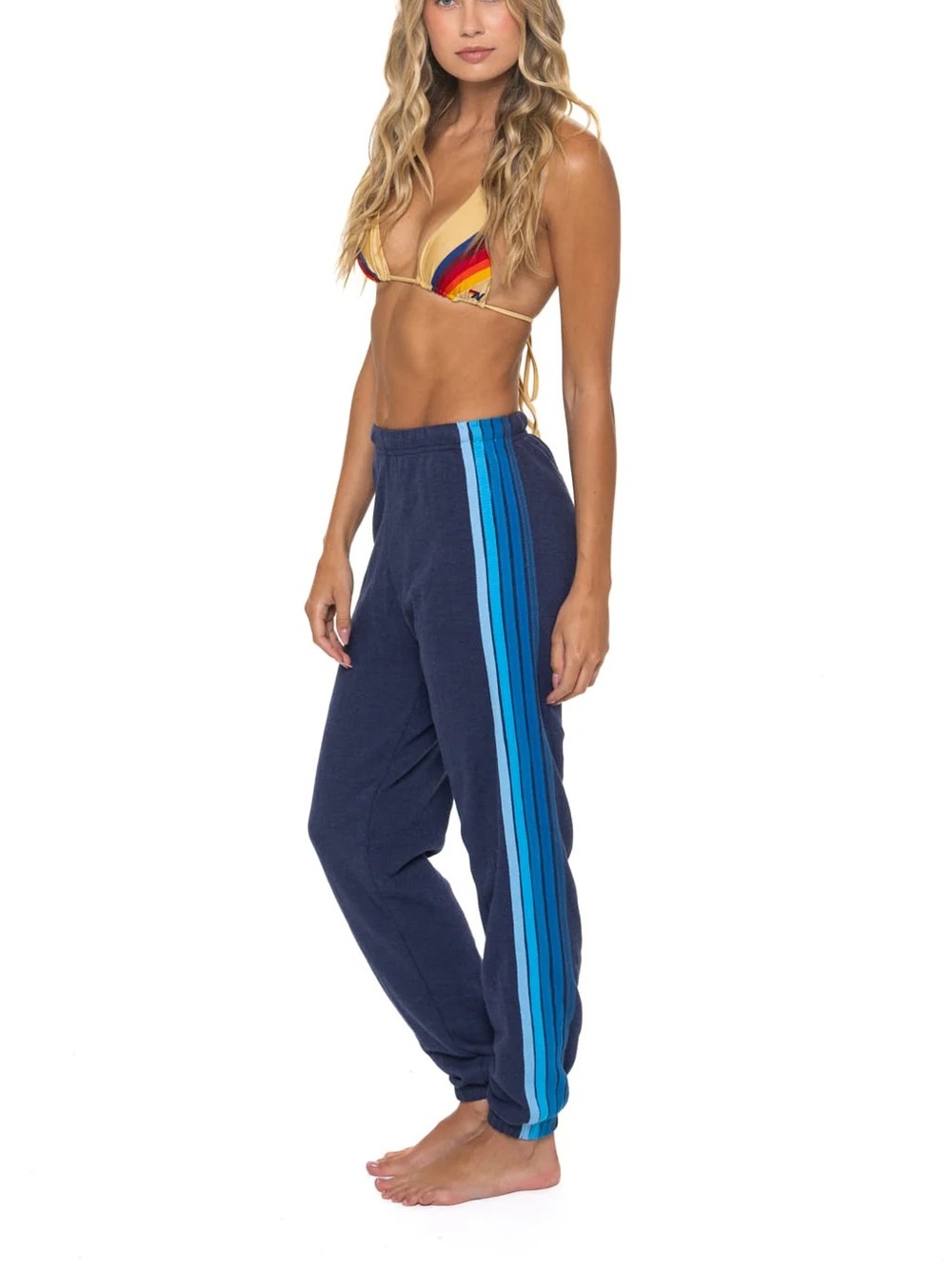 Aviator Nation 5 stripe sweatpants navy/blue SM